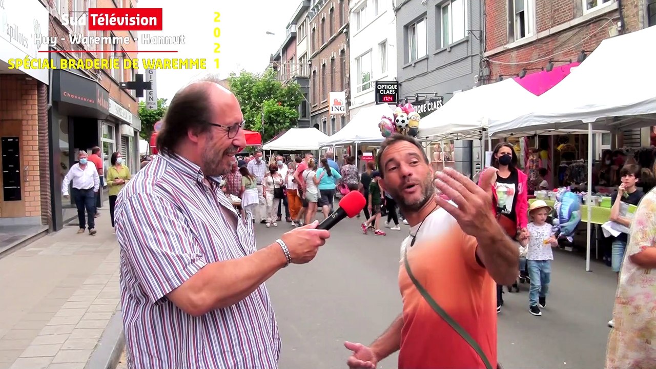 WAREMME - Braderie 25-27 Micro trottoir JULIE et André