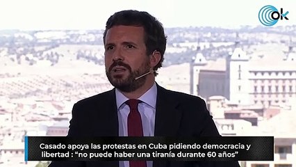 Casado apoya las protestas en Cuba y pide acabar «con la ruina castrista»