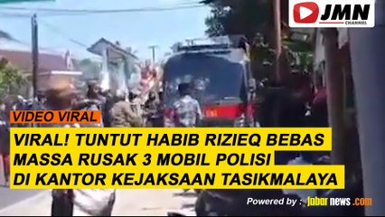 REPORTASE - VIRAL! TUNTUT HABIB RIZIEQ BEBAS, MASSA RUSAK 3 MOBIL POLISI DI KEJAKSAAN TASIKMALAYA