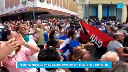 Histórica protesta en Cuba, que terminó con disturbios y represión