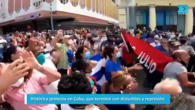 Histórica protesta en Cuba, que terminó con disturbios y represión