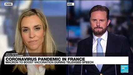 France's Macron to boost vaccination during televised speech