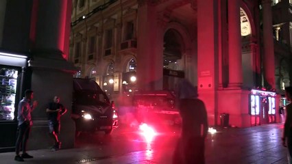 Download Video: Euro 2020, a Milano lanci di bottiglie e insulti verso la polizia