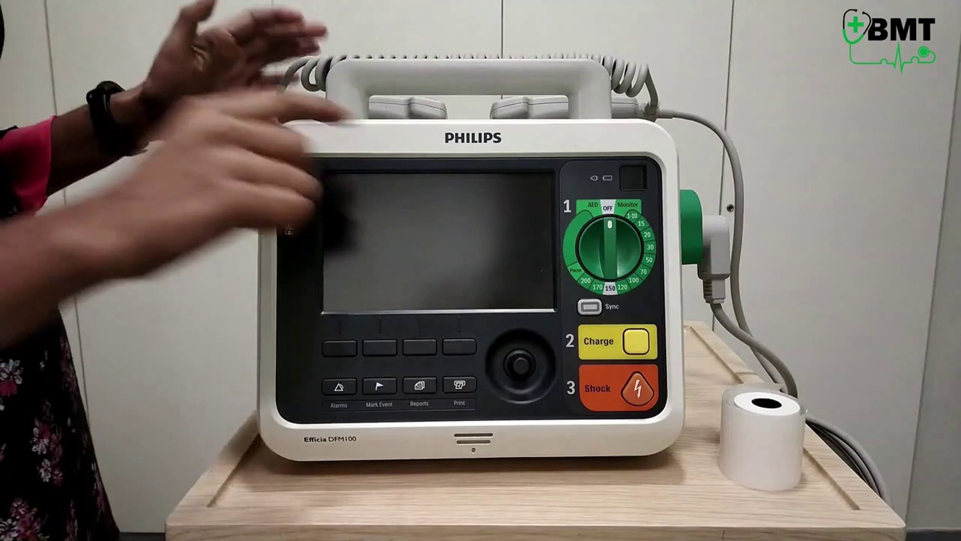 Philips DFM100 | How to use Defibrillator | Philips defibrillator  demonstration - video Dailymotion