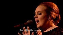 Adele - Someone like you (OFFICIAL VIDEO LYRICS) HD Live from Brit Awards 2011