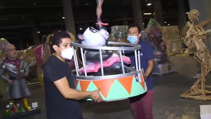 Download Video: Los ninots de falla vuelven a la vida tras más de un año cogiendo polvo en almacenes