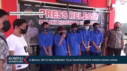 5 Begal HP Di Palembang Tiga Diantaranya Masih Anak-Anak