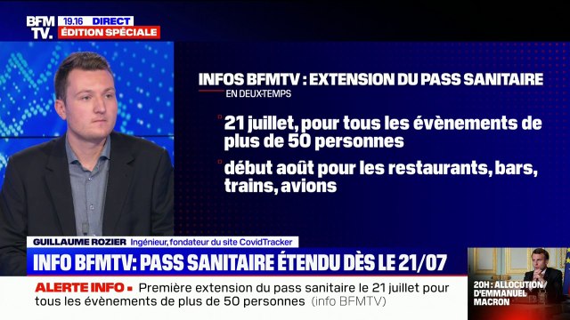 Variant Delta: Guillaume Rozier observe une explosion de cas chez des populations jeunes qui font très peu de formes graves