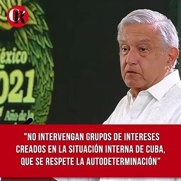 Hizo un llamado para que no intervengan grupos de intereses creados en la situación interna de Cuba
