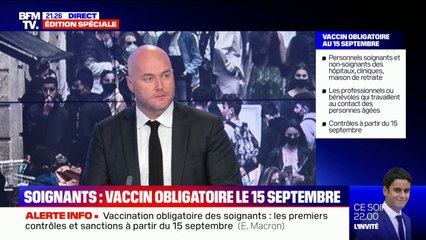 À partir du 15 septembre, les soignants non vaccinés "ne pourront plus exercer et ne seront plus payés", annonce Olivier Véran