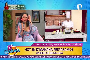 D’Mañana prepara el platillo predilecto del alcalde Jorge Muñoz: ají de gallina
