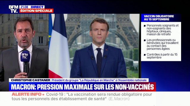 Pression sur les non-vaccinés: pour Christophe Castaner, le choix proposé par le président de la République est un choix de liberté