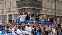 İtalya Milli Takımı, Roma'da şampiyonluk turu attı