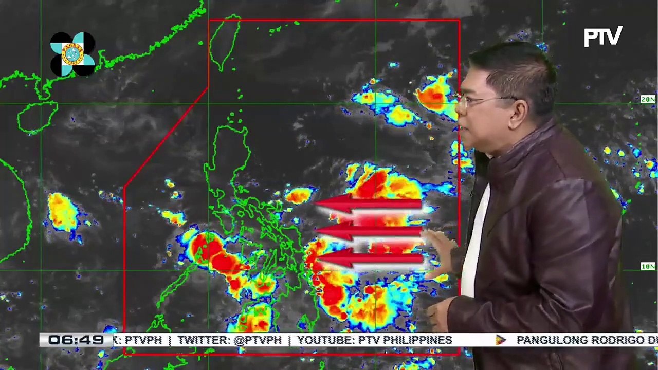 INFO WEATHER: Easterlies, patuloy na umiiral sa bansa; ITCZ, magdadala ng mga pag-ulan sa Eastern Visayas at Mindanao