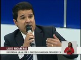 Luis Romero: La economía del país ha estado sometida a sanciones internacionales terribles