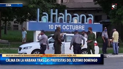 calma en la habana tras las protestas del último domingo