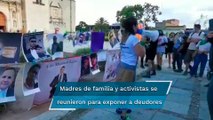 ¿Conoces a padres que adeuden pensión a sus hijos? Llaman a denunciarlos con tendedero en Oaxaca