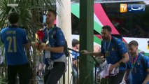 منتخب إيطاليا يحل بروما وسط إستقبال جماهيري كبير بعد التتويج باللقب الأوروبي