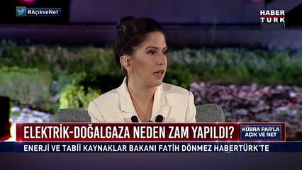 Elektrik ve doğal gaz zammının nedenini Bakan canlı yayında açıkladı