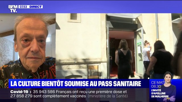 Pour le comédien Guy Carlier, c'est une certitude qu'avec le pass sanitaire, les spectateurs de théâtres seront moins nombreux