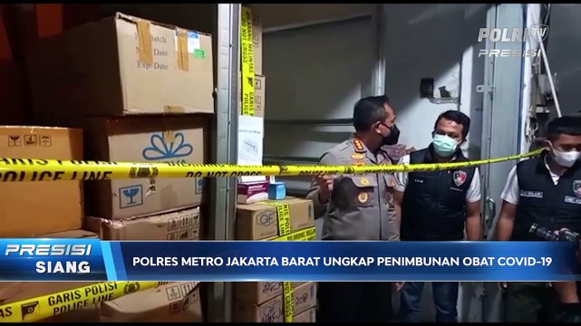 POLRES JAKBAR UNGKAP PENIMBUNAN OBAT