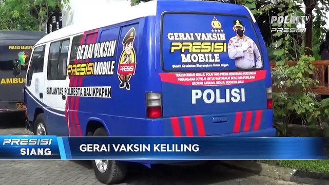 Polresta Balikpapan Menyediakan Gerai Vaksin Mobile di Kelurahan Samarinda Baru, Guna Percepatan Vaksinasi Nasional