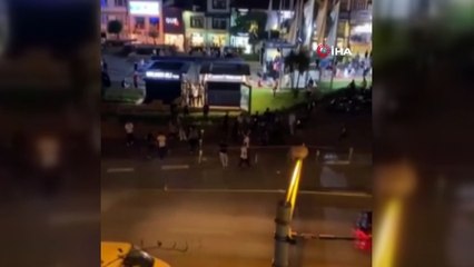 Bursa'da meydan kavgası kamerada