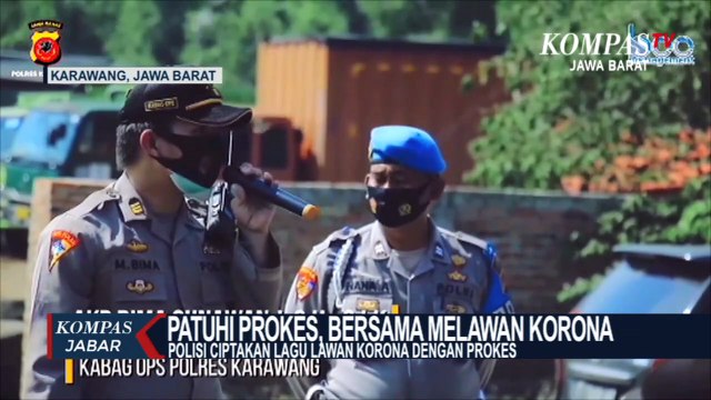 Ini Lagu Ciptaan Polisi Karawang Lawan Covid