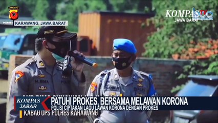 Ini Lagu Ciptaan Polisi Karawang Lawan Covid