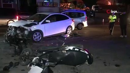 Gece vakti feci kaza! 1'i ağır 2 yaralı