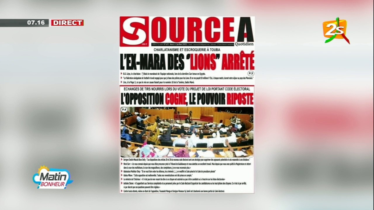 SUIVEZ MATIN BONHEUR AVEC ASTOU DIONE | MARDI 13 JUILLET 2021