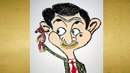 Mr.Bean Cartoons- drawing for kids