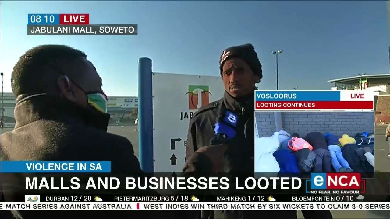 Malls and businesses looted in Gauteng
