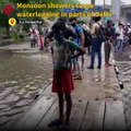 Monsoon showers cause waterlogging in parts of Delhi