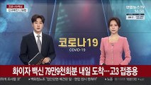 화이자 백신 79만9천회분 내일 도착…고3·교직원 접종용