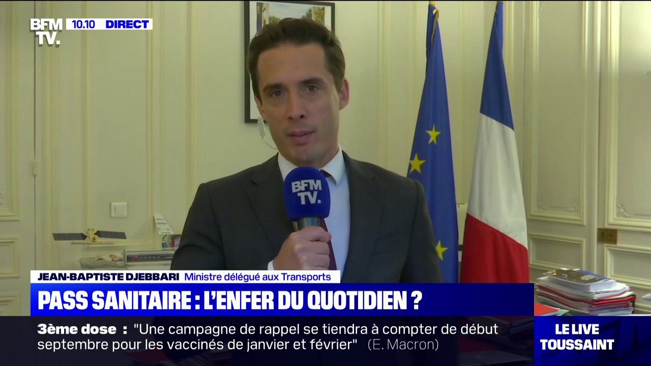 Trains, vols intérieurs... Jean-Baptiste Djebbari évoque les transports concernés par le pass sanitaire à partir d'août
