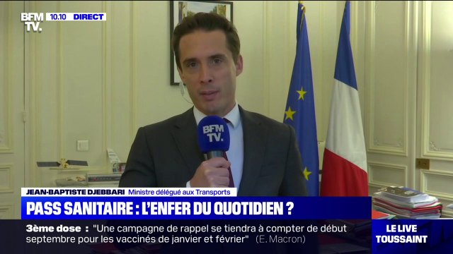 Trains, vols intérieurs... Jean-Baptiste Djebbari évoque les transports concernés par le pass sanitaire à partir d'août