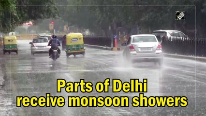 Parts of Delhi receive monsoon showers