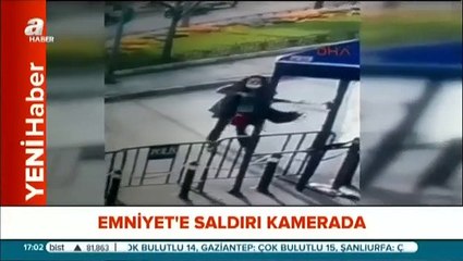 Emniyet'e saldıran kadın teröristin yakın plan görüntüleri yayınlandı