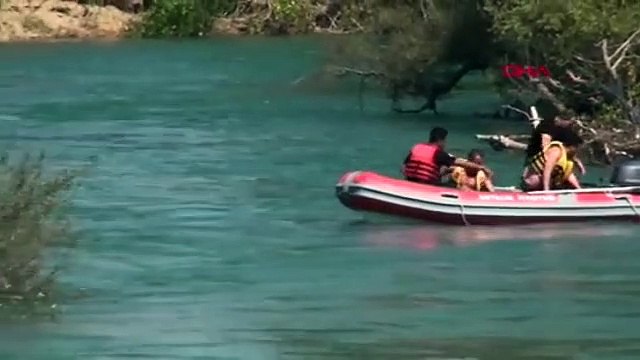 Yer: Antalya... Su seviyesi yükselince adacıkta mahsur kaldılar