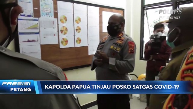 Kapolda Papua Tinjau Posko Satgas Covid-19