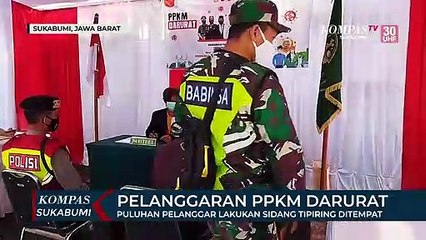 Puluhan Pelanggar Lakukan Sidang Tipiring Ditempat