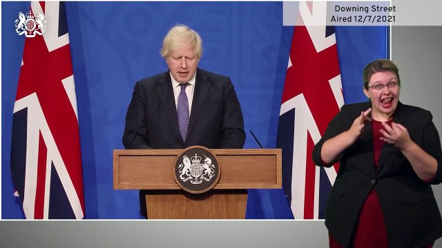 Boris Johnson announces easing of COVID-19 restrictions for July 19