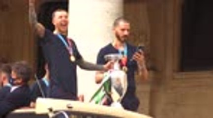 Euro 2020 - La parade des Italiens dans les rues de Rome