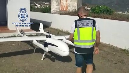 La Policía captura un dron de 4,3 metros modificado para llevar droga de Marruecos a España.