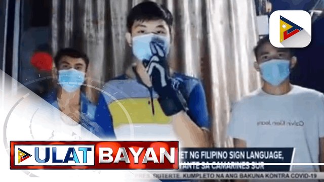 Gloves na kayang mag-interpret ng Filipino Sign Language, naimbento ng mga estudyante sa Camarines Sur; Imbensyong gloves ng mga mag-aaral, makatutulong sa deaf and mute community sa bansa