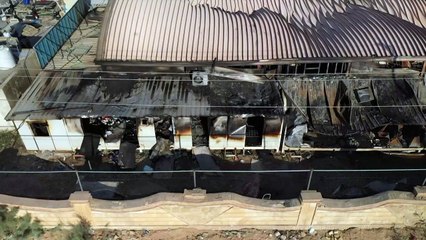 حريق دامٍ يأتي على مركز لعزل مرضى كورونا في جنوب العراق