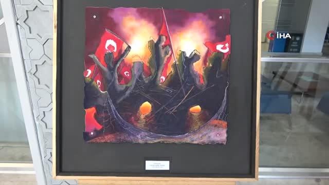 İlkadım Belediyesi'nden 15 Temmuz Resim Sergisi