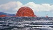 Un dôme de lave géant immortalisé en photo lors de l'éruption d'un volcan en 1969 refait surface