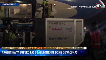 Video herunterladen: Argentina ya superó las 30 millones de dosis de vacunas